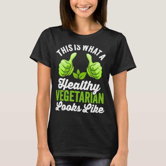 So sieht ein gesunder Vegetarier aus T-Shirt (Vorderseite)
