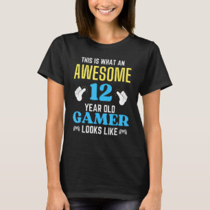 So sieht ein großartiger 12-jähriger Gamer aus T-Shirt