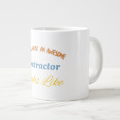 So sieht ein großartiger Bauunternehmer aus Jumbo-Tasse (Vorderseite Rechts)