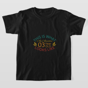 So sieht ein großartiger Dreijähriger aus T-Shirt