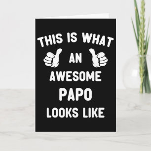 So sieht ein großartiger Papa aus Vatertag Karte