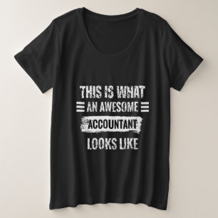 So sieht ein großartiger Steuerberater aus Große Größe T-Shirt