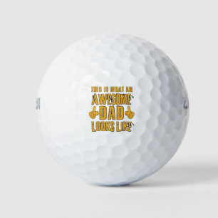 So sieht ein großartiger Vater aus Golfball