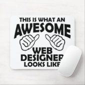 So sieht ein großartiger Webdesigner aus Mousepad (Mit Mouse)