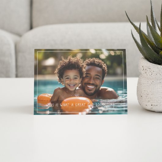 So sieht ein großer Vater aus | Vatertag Karte