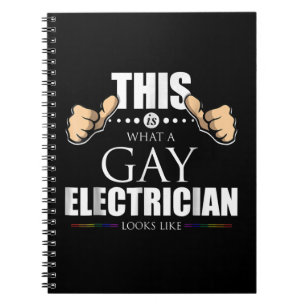 So sieht ein homosexueller Elektriker aus wie LGBT Notizblock