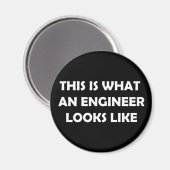 So sieht ein Ingenieur aus Magnet (Vorderseite/Rückseite)