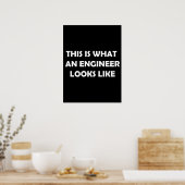 So sieht ein Ingenieur aus Poster (Küche)