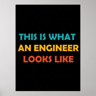 So sieht ein Ingenieur aus Poster