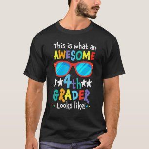 So sieht ein Phantastischer 4. Klasse aus T-Shirt