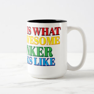 So sieht ein Phantastischer Banker aus Zweifarbige Tasse