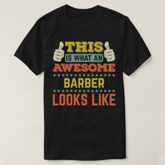 So sieht ein Phantastischer Barber klassisch aus T-Shirt (Design vorne)
