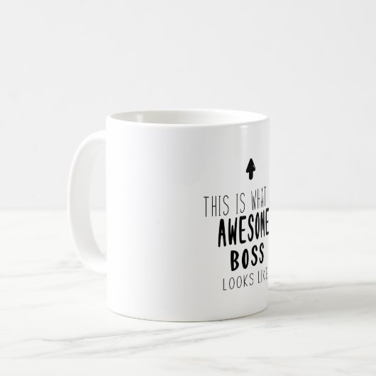 So sieht ein phantastischer Chef aus Kaffeetasse (Vorderseite Links)