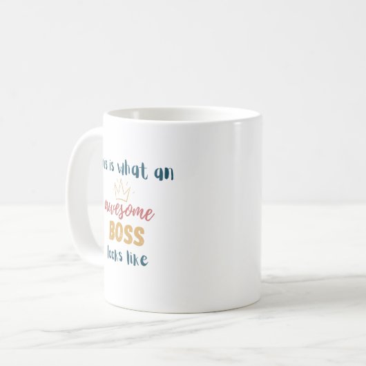 So sieht ein phantastischer Chef aus Kaffeetasse (Vorderseite Links)