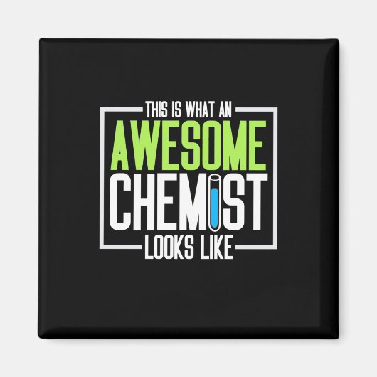So sieht ein Phantastischer Chemist aus Magnet (Vorne)