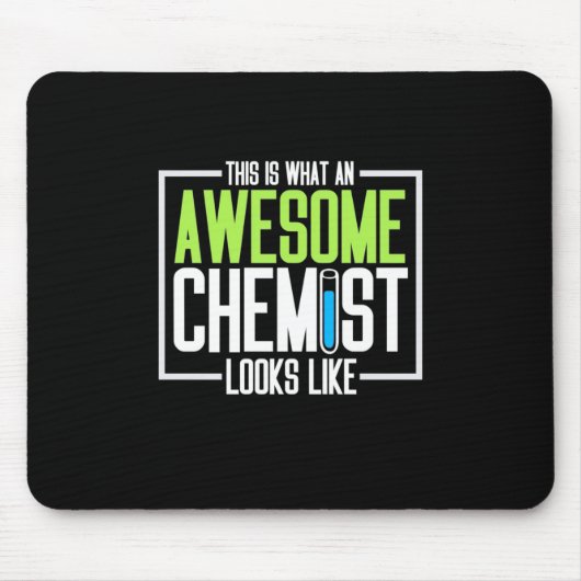 So sieht ein Phantastischer Chemist aus Mousepad (Vorne)