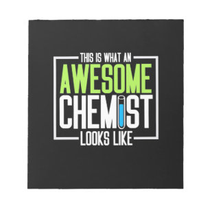 So sieht ein Phantastischer Chemist aus Notizblock