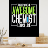 So sieht ein Phantastischer Chemist aus Poster (Küche)