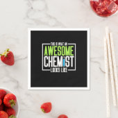 So sieht ein Phantastischer Chemist aus Serviette (Beispiel)