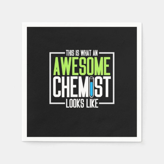 So sieht ein Phantastischer Chemist aus Serviette (Vorderseite)