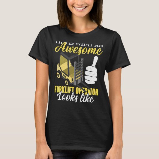 So sieht ein Phantastischer Gabelstapler aus T-Shirt (Vorderseite)