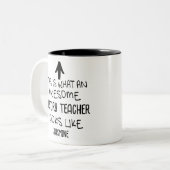 So sieht ein phantastischer Geschichtslehrer aus Zweifarbige Tasse (Vorderseite Links)