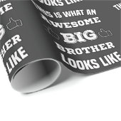 So sieht ein phantastischer großer Bruder aus  Geschenkpapier (Rolleneckpunkt)