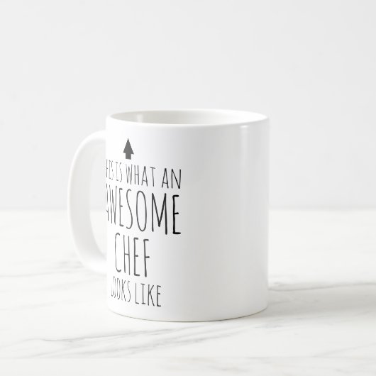 So sieht ein Phantastischer Koch aus Kaffeetasse (Vorderseite Links)