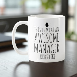 So sieht ein Phantastischer Manager aus Kaffeetasse