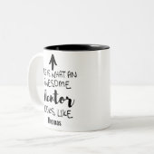 So sieht ein phantastischer Mentor aus Zweifarbige Tasse (Vorderseite Links)