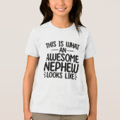 So sieht ein Phantastischer Nephew aus Tri-Blend Shirt (Vorderseite)