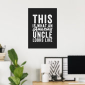 So sieht ein Phantastischer Onkel aus Poster (Heimbüro)