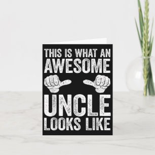 So sieht ein Phantastischer Onkel aus wie Shirt Me Karte
