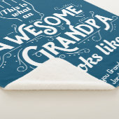 So sieht ein Phantastischer Opa wie Blau aus Sherpadecke (3/4)