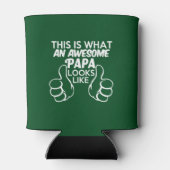 So sieht ein Phantastischer Papa lustig aus Dosenkühler (Rückseite)