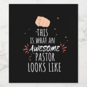 So sieht ein phantastischer Pastor aus Weinetikett (Einzelnes Label)