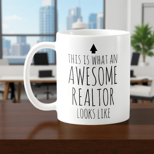 So sieht ein Phantastischer Realtor aus Kaffeetasse
