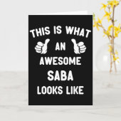 So sieht ein Phantastischer Sa aus wie ein Vater Karte (Gelbe Blume)