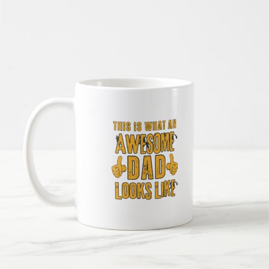 So sieht ein Phantastischer Vater aus Kaffeetasse (Links)