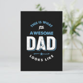 So sieht ein Phantastischer Vater aus RSVP Karte (Stehend Vorderseite)