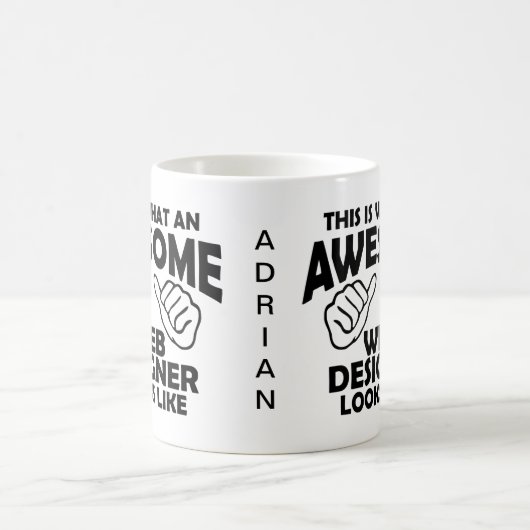 So sieht ein phantastischer Webdesigner aus Kaffeetasse (Mittel)