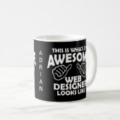 So sieht ein phantastischer Webdesigner aus Kaffeetasse (VorderseiteRechts)