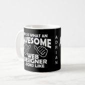So sieht ein phantastischer Webdesigner aus Kaffeetasse (Vorderseite Links)