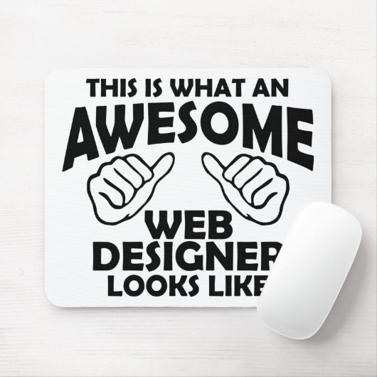 So sieht ein phantastischer Webdesigner aus Mousepad (Mit Mouse)