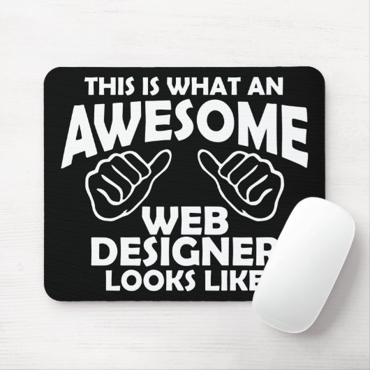 So sieht ein phantastischer Webdesigner aus Mousepad (Mit Mouse)