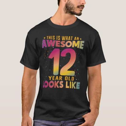 So sieht ein Phantastisches 12-jähriges Kind aus T-Shirt (Vorderseite)