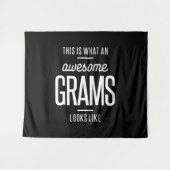 So sieht ein Phantastisches Gramm aus Wandteppich (Vorderseite (Horizontal))