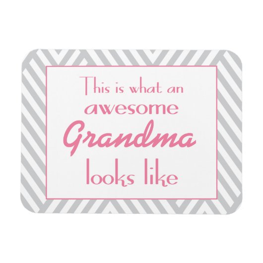 So sieht ein Phantastisches Oma aus Magnet (Horizontal)