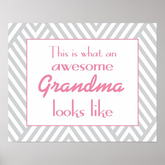 So sieht ein Phantastisches Oma aus Poster (Vorne)