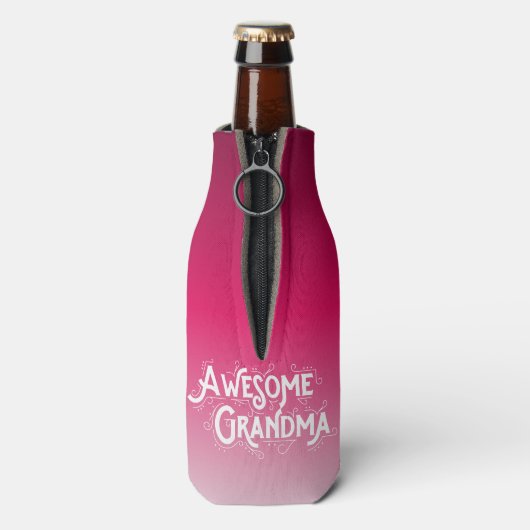 So sieht ein Phantastisches Oma aus wie Ombre Flaschenkühler (Flasche Rückseite)